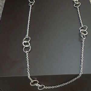 Banana Republic Silver Loop Necklace